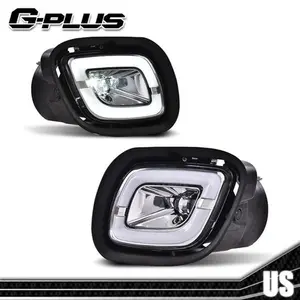Fit For 08-17 Freightliner Cascadia LH+RH Clear Lamps LED Fog Light  W/ Bulb