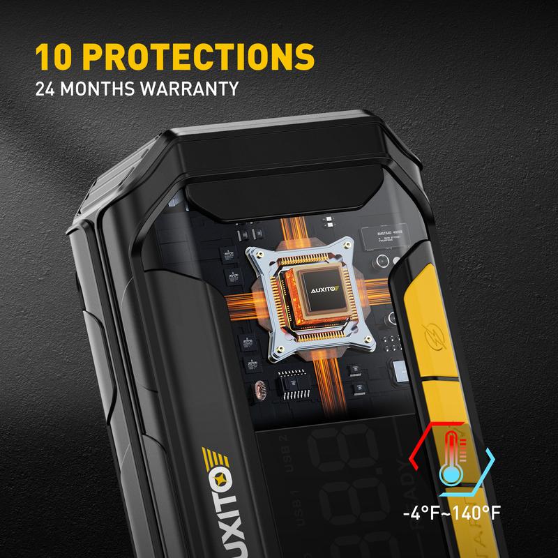 AUXITO Jump Starter 8000A Peak Jump Box(All Gas,up to 10.0L Diesel Engine) 12V Car Portable Battery Jump Starter ,Auto Battery Booster Pack,with 3-Mode Flashlight