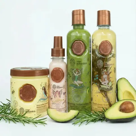 Ritual Botanico Rosemary Shampoo, Plex Intensive Conditioner, Botanical Ritual Hair Bomb Mask and Heat Protector (4 Pack)