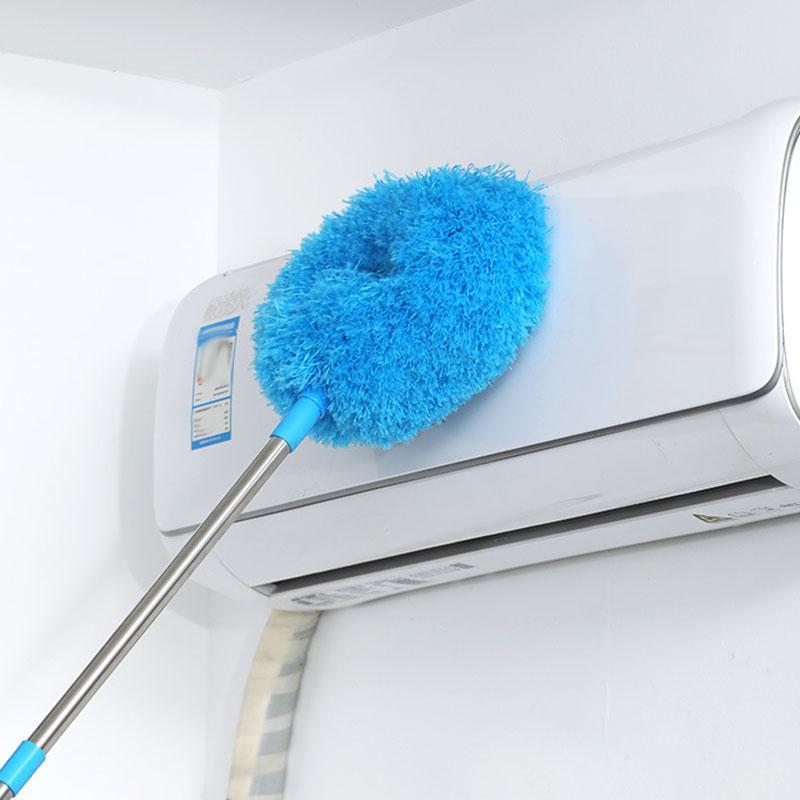 Extendable Microfiber Ceiling Fan Duster - Reusable, Effortless Cleaning Brush , Ideal For RVs & Home Use, Blue Grey adjustable extension