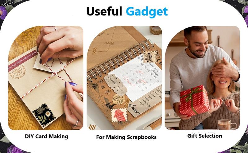 Stamp Puncher, Rectangular Postage Stamp Puncher, Stamp Hole Puncher for DIY Crafting Scrapbooking DIY Card Making Arts Crafts Supplies