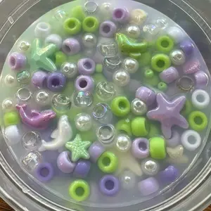 Pluckies Colorful Silicone Bead Mix with Fun Charms & Unique Designs for Crafting Jewelry Making Stress Relief America