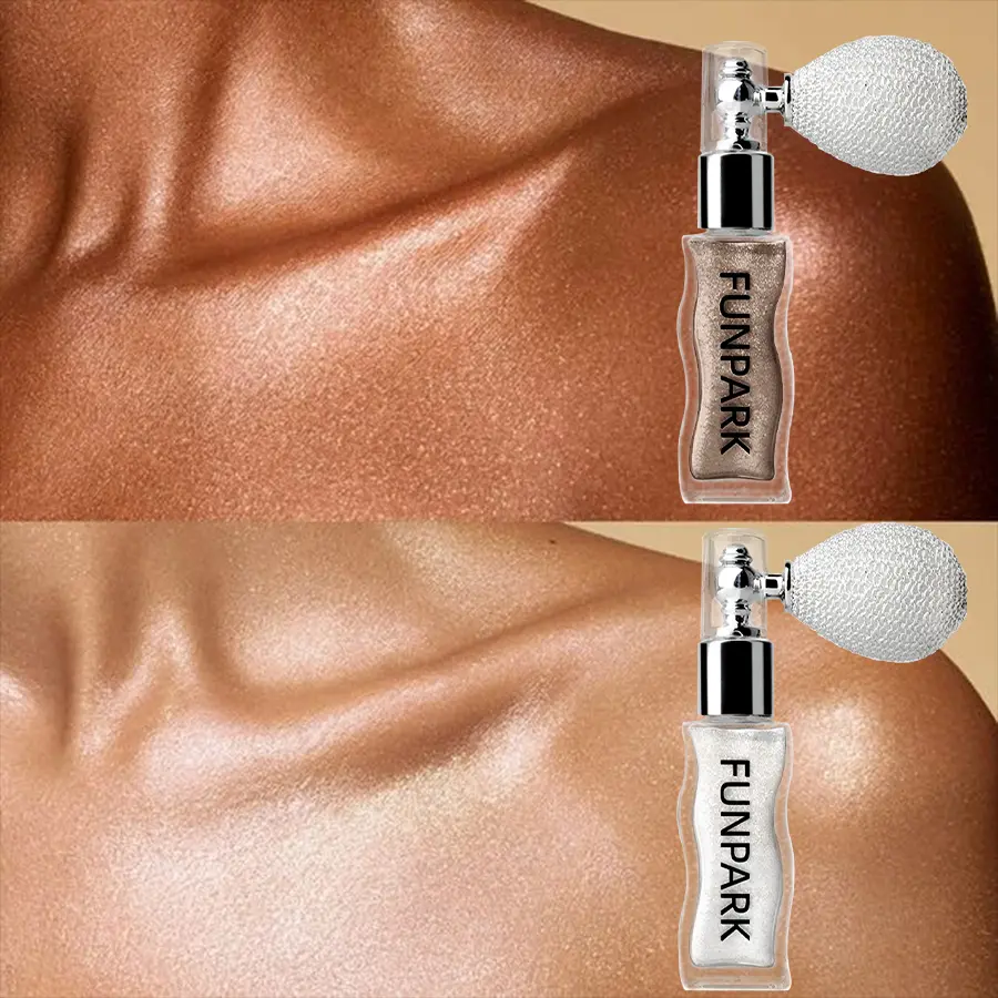Go Glow Golden Luminous Body Spray for Highlighter Effect, Multi-Purpose Super Sparkly Shimmer Enhancer for All Occasions, Radiant Skin Finish, Shimmering Body Makeup