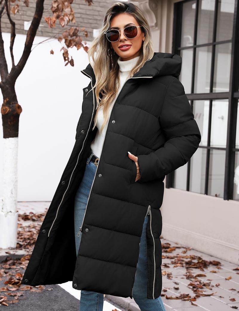 HEEKPEK Winter Puffer Jacket Hooded Warm Winter Long Coat Thickened Down Alternative Jacket Outwear super  puff outdoorfun