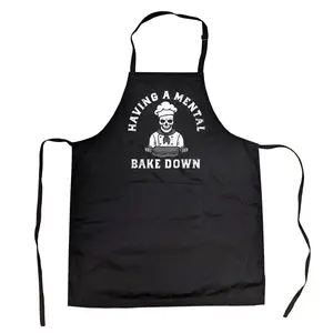 Having A Mental Bake Down Funny Kitchen Utensils Sarcastic Graphic Apron Funny Graphic Kitchenware Bakeware Sarcastic  Funny Food  Novelty Cookware