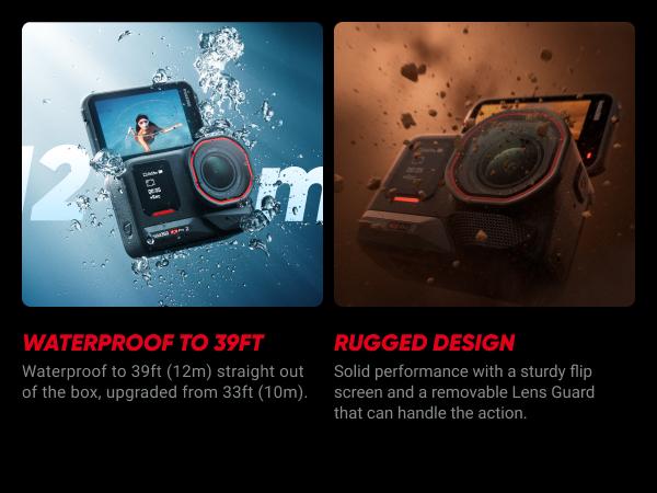 Insta360 Ace Pro 2 - 8K Waterproof Action Camera Co-Engineered with Leica, 1/1.3" Sensor, Dual AI Chip, Leading Low Light, Superior Audio, Flip Screen & AI Editing for Vlogs