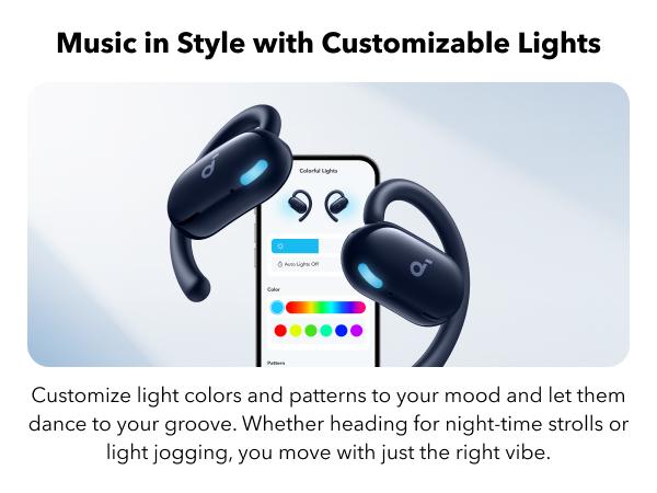 soundcore V20i by Anker Open-Ear Headphones, Adjustable Ear Hooks, Ultra-Comfort, Snug Fit, Powerful Sound, Clear Calls, IP55, 36H Playtime, Bluetooth 5.4 Wireless Earbuds, Multipoint Connection