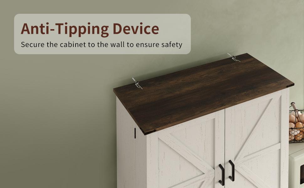 FUSOU 72'' Kitchen Storage Pantry Cabinet, Tall Storage Cabinet with 8 Door Shelves, 2 Cabinets and 1 Drawer, Freestanding Cupboard for Kitchen, Dining Room, Bathroom, Laundry, White