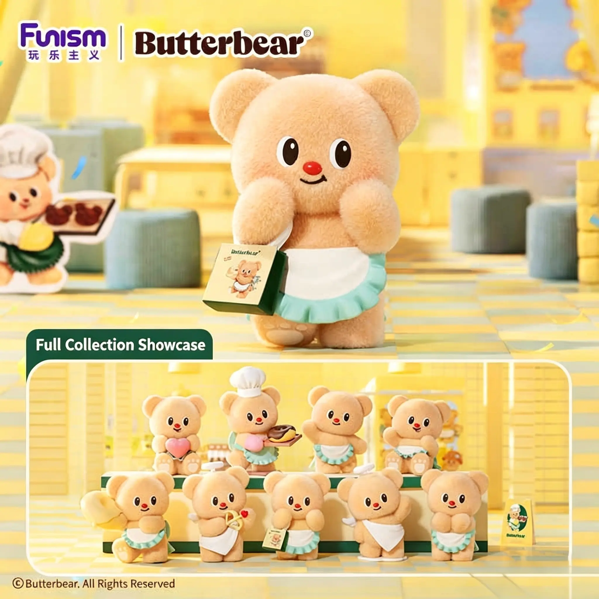 Butter Bear Working Day Series Figurine Blind Box Viral Fantasy Desk Decor Sweet Birthday Holiday Gift For Girls & Boys, Back To School