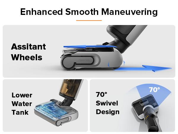 Roborock F25 LT Wet Dry Vacuum Cleaner and Mop (F25 Series), 194°F High temperature Self Cleaning & Hot Air Flash Drying,  20000Pa Cordless Vacuum Mop Combo, 180° Lie-Flat Hard  Floor Cleaner, Edge to Edge Cleaning #TikTokShopSpringGlowUp #NewDropsForYou