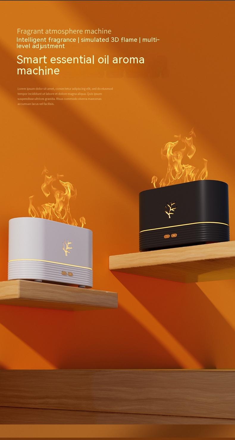 Flame Humidifier USB Smart Timing LED Electric Aroma Diffuser Simulation Fire Night Lamp Home Decor Flame Humidifier USB Smart Timing LED Electric Aroma Diffuser Simulation Fire Night Lamp Home Decor