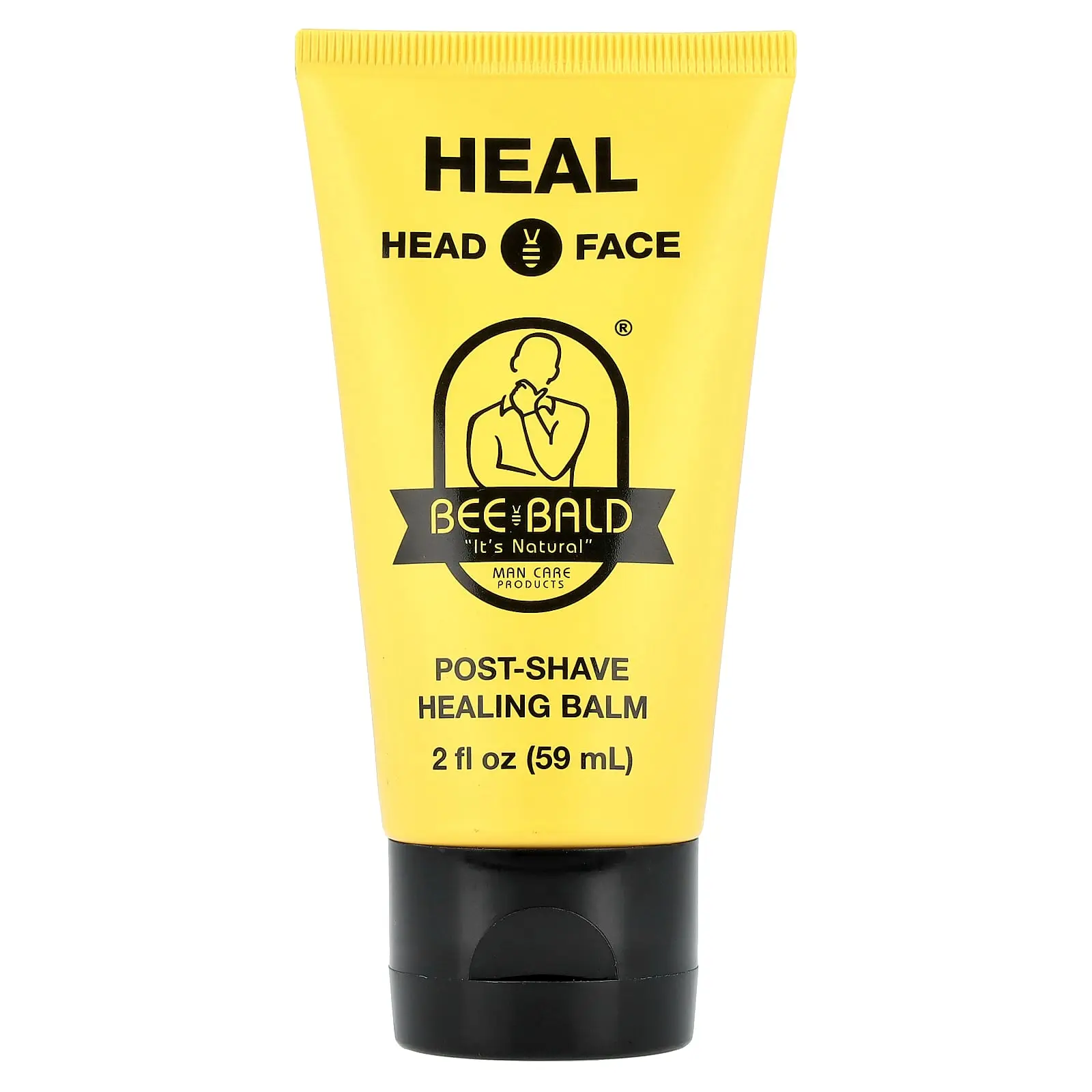 Bee Bald Heal Head & Face, Post-Shave Healing Balm, 2 fl oz (59 ml)