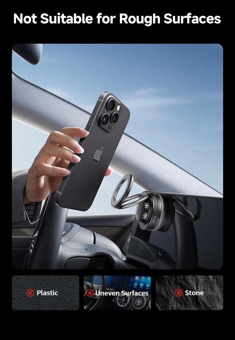 MAGIC JOHN 2-in-1 Magnetic Car Mount with Built-in Rose Fragrance | 360° Adjustable Phone Holder for Navigation | Fits Windshield, Dashboard, Mirrors & Smooth Surfaces