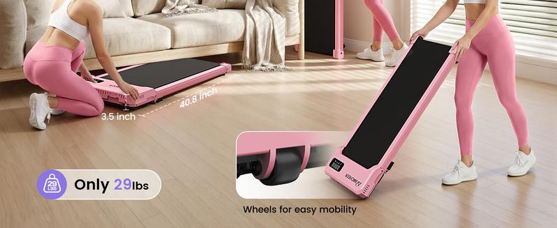 【 New Year】ANCHEER Walking Vibration Pad with 12% Incline & Handles,6 in 1 Foldable Under Desk Treadmill,350LBS Capacity/2S Folding/Low Noise Vibration Treadmills for Home/Office,8 Modes Control