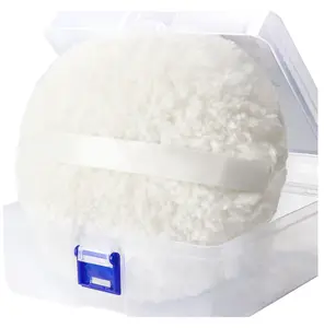 WSYUB Powder Puff, 6 Inch Extra-Large Powder Puff for Body Powder, Body Powder Puff, White,Large