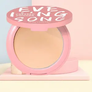 MAYCHEER-Evening Glow Matte Foundation,Liquid Silky smooth and moisturizing Waterproof and oil-controlling Lightweight and natural Nude makeup effect Cushion BB Cream with Puff Box Cosmetic