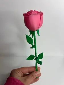3D Printed Rose – Forever Flower Gift | Handmade Decorative Rose | Custom Color Available