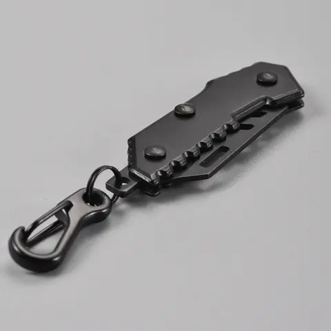 Mini EDC Portable Knife Keychain For Outdoor Camping, Mini Folding Knife Keychain, Fashion Accessories for Men& Women, Folding tiny Pocket Knives, Great Gift,Black