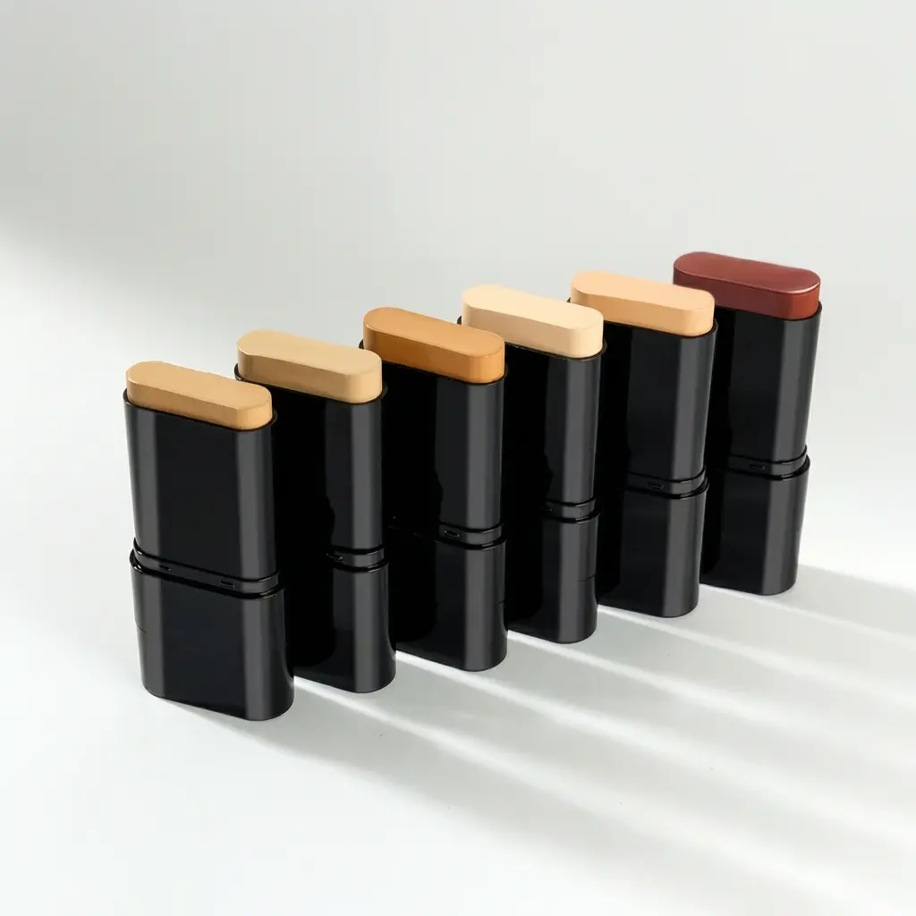 Women's 2-in-1 Concealer & Foundation Beauty Stick Pack, Wheat Shade Cosmetic with Brush - Waterproof, Oil-Control, Lightweight Matte, Full Coverage, Even Skin Tone for Acne & Sensitive Daily Makeup (Any Suitability)