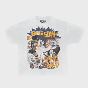 Shaq Big Slam Boxy Vintage Graphic Basketball Tee Streetwear Y2K