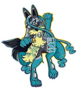Mega Lucario Z Matte or Holographic Vinyl Sticker Mega Lucario Z Matte or Holographic Vinyl Sticker