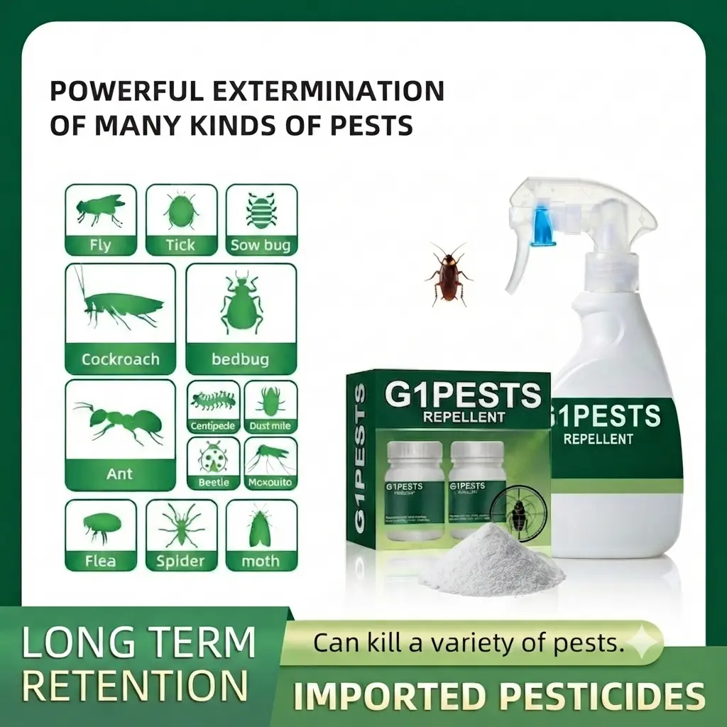 Residential Pest Control Concentrate - 40+ Pest Repellents (Roaches, Ants, Spiders, Bed Bugs), Pet Safe When Used as Directed, Indoors/Outdoors Application, Mixes to 1gal