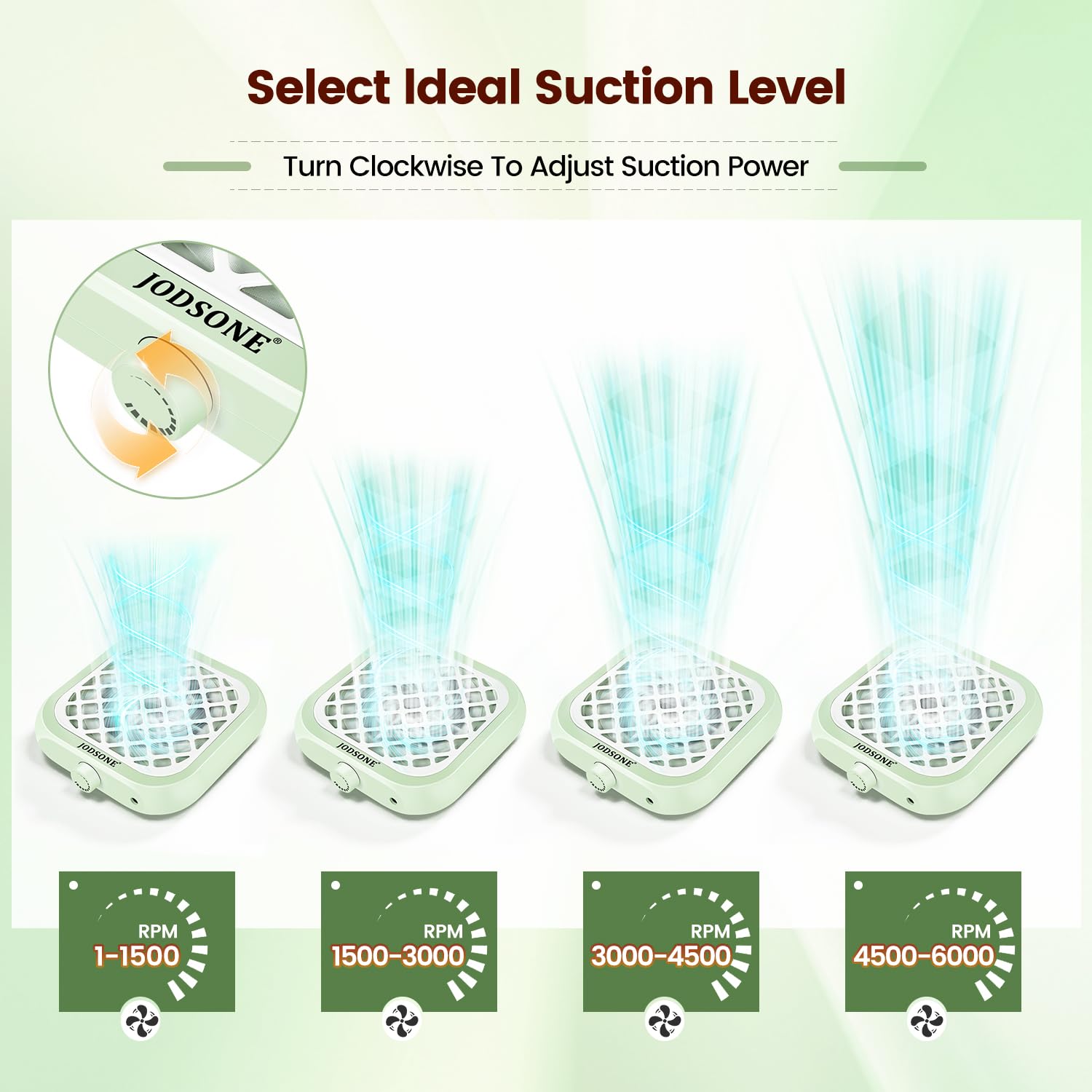 JODSONE Low Noise Nail Dust Collector 6000RPM, Powerful Suction, Portable with 30 Filters | Nail Salon Essential JODSONE Low Noise Nail Dust Collector 6000RPM, Powerful Suction, Portable with 30 Filters | Nail Salon Essential