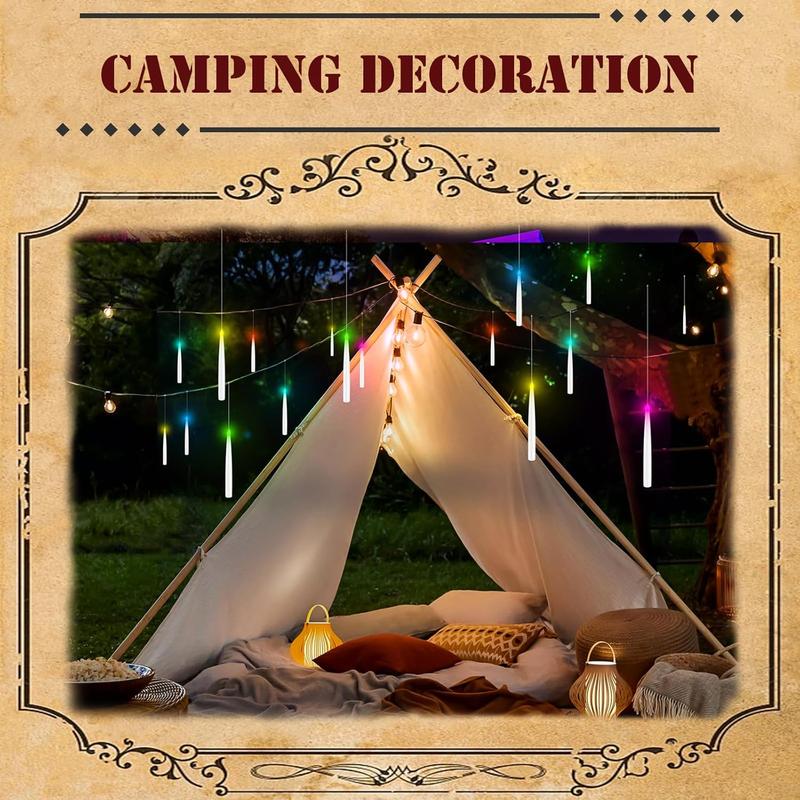 Flameless Candles with Magic Wand Remote for Christmas Decor, 6.6" Floating Candles Battery Operated Hanging Window Candles, Flickering Electric LED Candle for Christmas Halloween Decorations