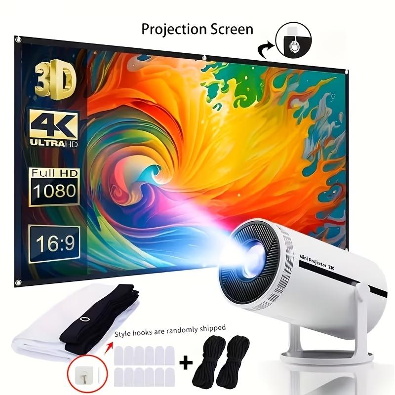 Large Screen Projector Support 1080P Resolution, Portable Pocket Design ...