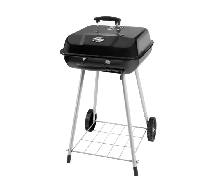 Expert Grill 17.5 Inch Charcoal Grill with Wheels and Adjustable Dampers