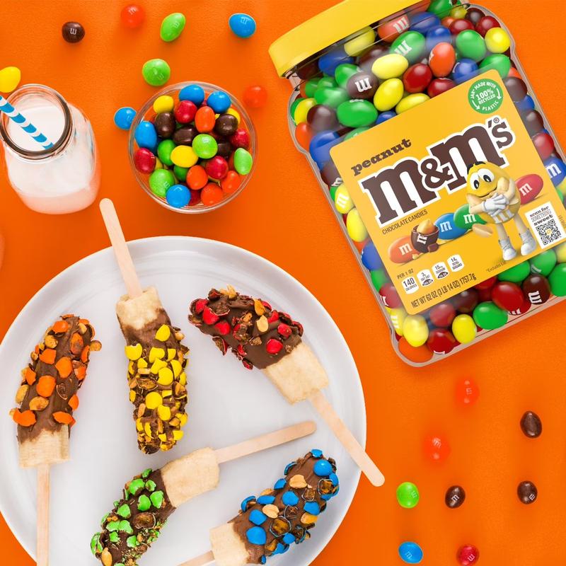 M&M'S Peanut Milk Chocolate Candy 62 oz Snack Bonbon Dessert with Tasty Peanut and Milk Chocolate Flavor Perfect for Sharing Generous Size for Parties and Gifting M&M'S Peanut Milk Chocolate Candy 62 oz Snack Bonbon Dessert with Tasty Peanut and Milk Chocolate Flavor Perfect for Sharing Generous Size for Parties and Gifting