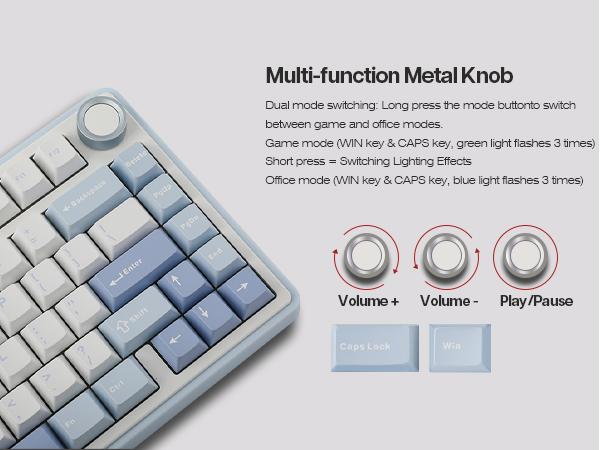 EPOMAKER x AULA F75 75% Gasket Wireless Mechanical Keyboard with Multimedia Control Knob, Full-Key Hot-Swap Functionality & Vibrant RGB Illumination Tri-Mode USB-C/BT 5.0/2.4GHzb keyboards for gaming creamy keyboard TikTokShopSpringGlowUp EPOMAKER x AULA F75 75% Gasket Wireless Mechanical Keyboard with Multimedia Control Knob, Full-Key Hot-Swap Functionality & Vibrant RGB Illumination Tri-Mode USB-C/BT 5.0/2.4GHzb keyboards for gaming creamy keyboard TikTokShopSpringGlowUp