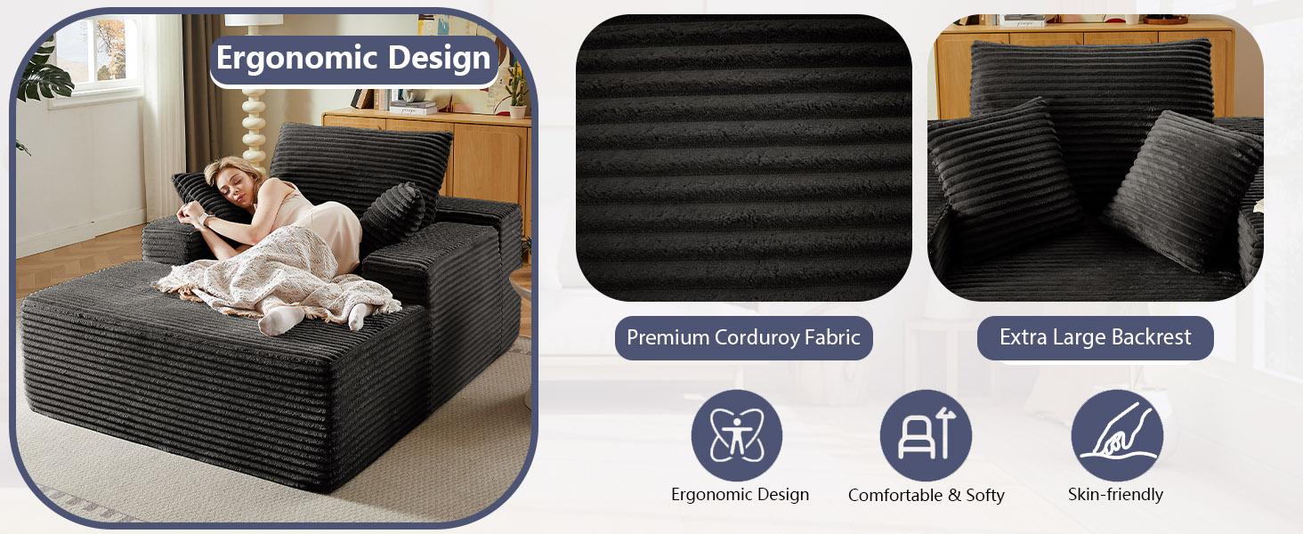 ModMood Extra-Large Boneless Cloud Chair Oversized Chaise Lounge Chair Indoor - 67"x48" Upholstered Sofa Bed Lounge Couch Chairs,Reading Chairs Sleeper Cloud Sofa L-Shaped Chenille Sectional U-Shaped Modular Velvet Loveseat Set ModMood Extra-Large Boneless Cloud Chair Oversized Chaise Lounge Chair Indoor - 67"x48" Upholstered Sofa Bed Lounge Couch Chairs,Reading Chairs Sleeper Cloud Sofa L-Shaped Chenille Sectional U-Shaped Modular Velvet Loveseat Set