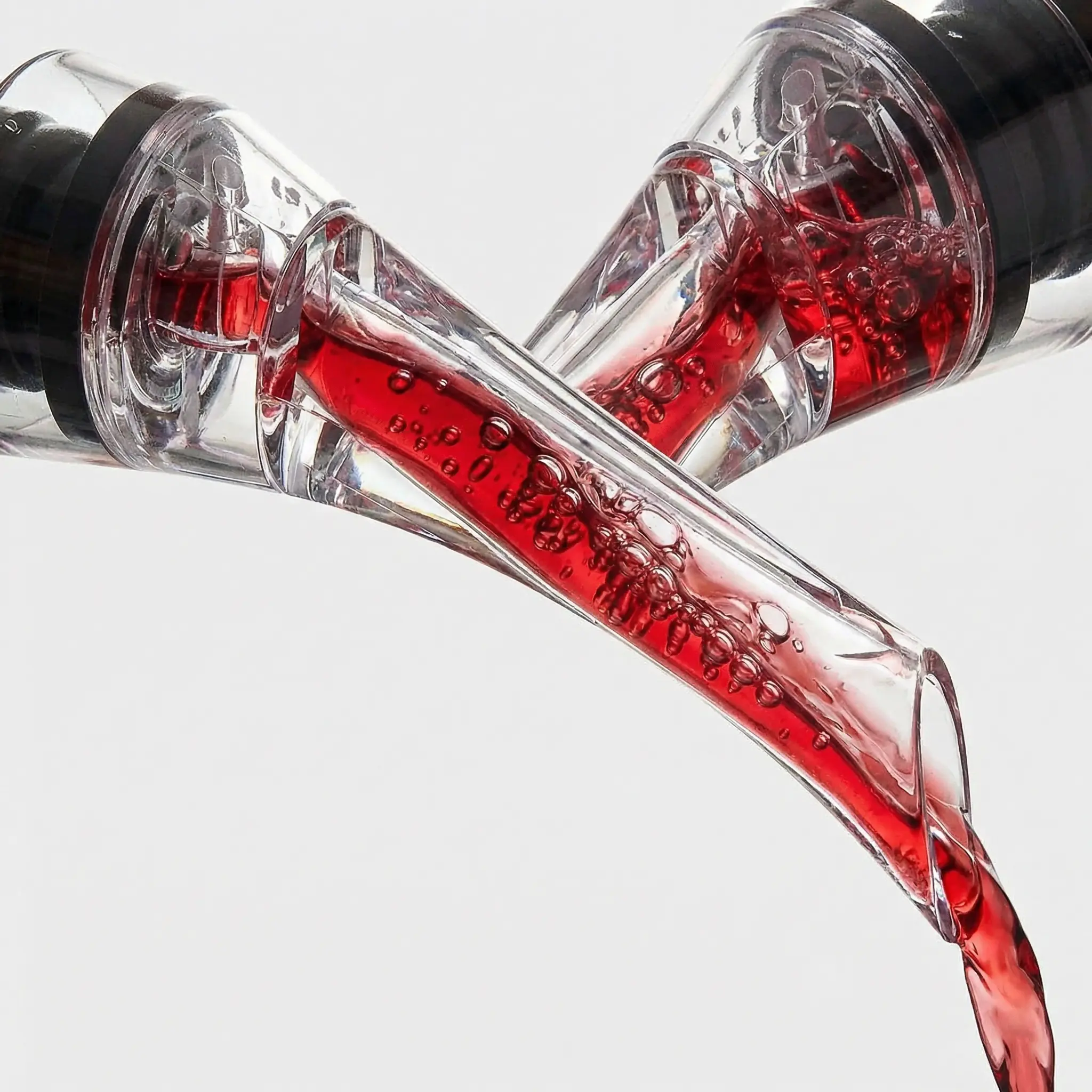 Wine Aerator Pourer Spout Rich Bubbles Decanter Spout Wine Air Aerator Improved Flavor Aerating Pourer Professional Quality Wine Pourer Aerator No-Drip Wine Accessories Gift for Wine Lover sohochic