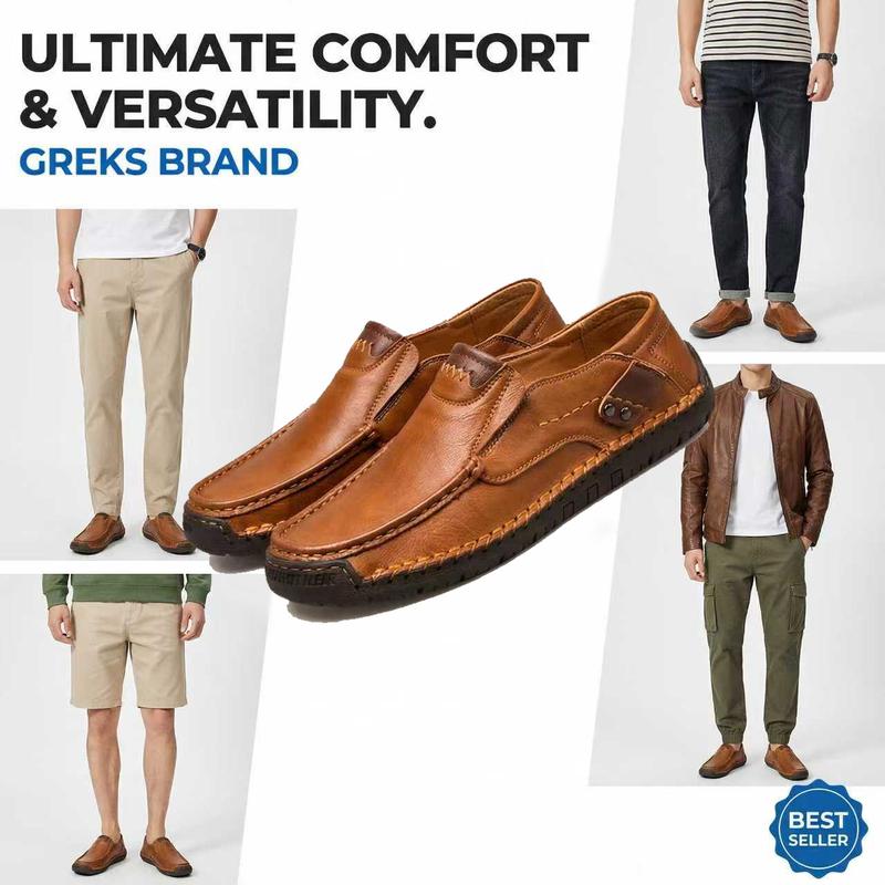 GREKS Men's Loafers Slip-On Casual Shoes Lightweight Comfortable Driving Walking Shoes for Everyday Use