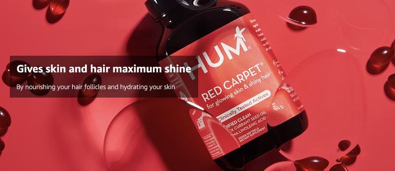 HUM Red Carpet Hair & Nails Formula, 60 Vegetarian Softgels