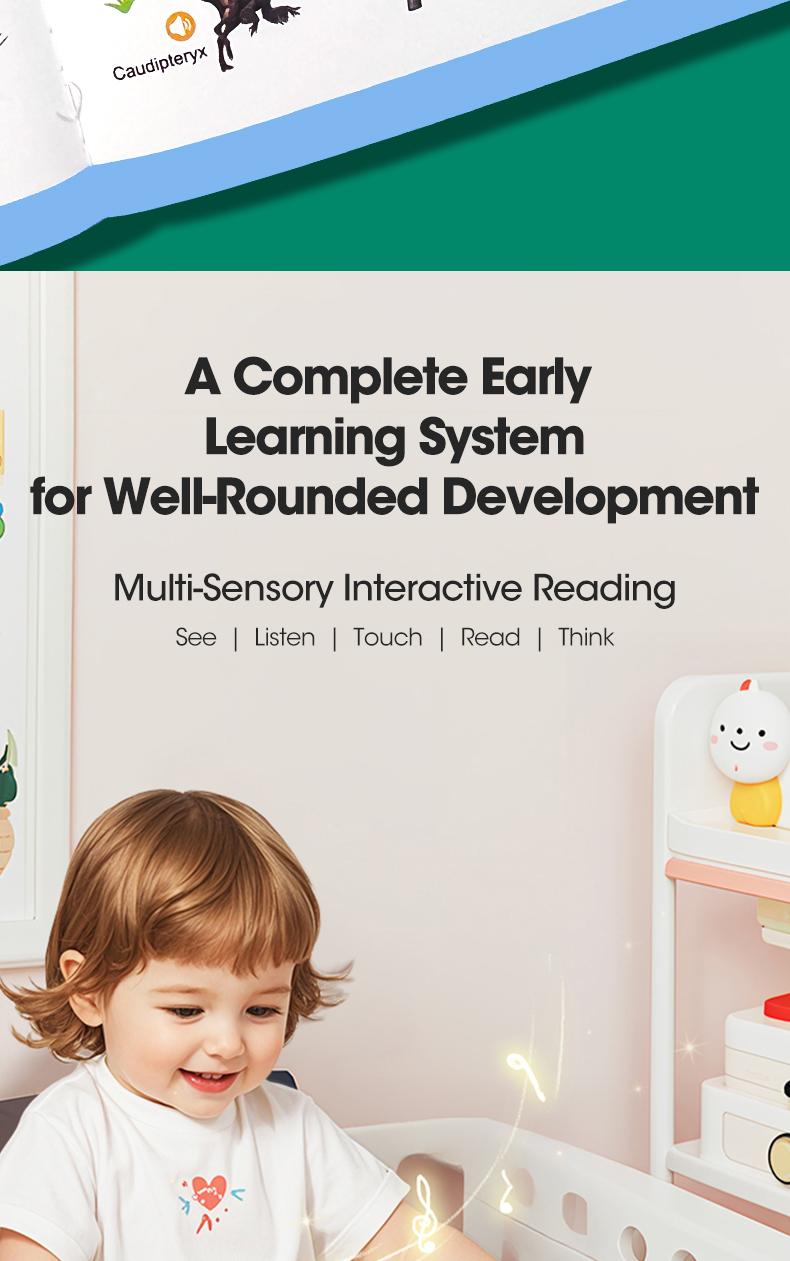 My First English Words Sound Book,2025 Upgraded 1–6 Years,300+ Words,13 Learning Themes.Talking Book Interactive Educational Toy Montessori Learning for Toddlers Preschool Kids.