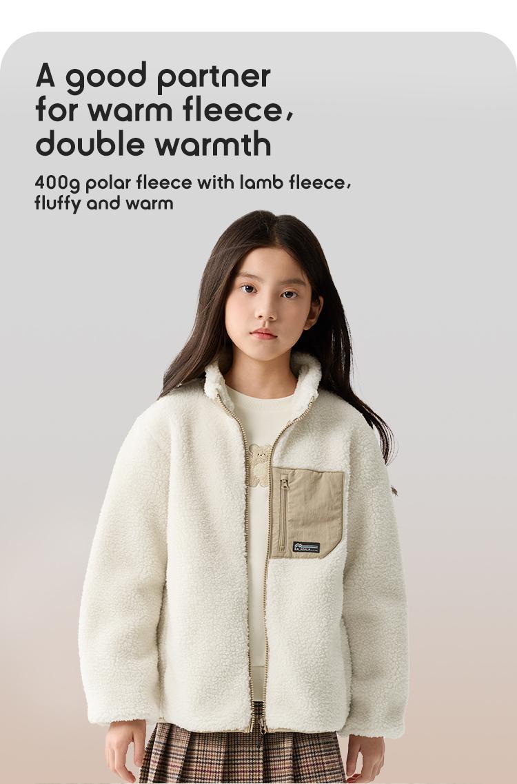 Balabala Soft Fleece Coats for Kids - Warm & Comfortable All Season Long Casual Jackets for Little Ones