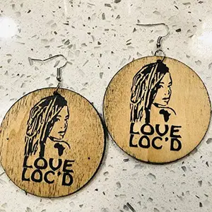 Love Loc’d Real Wooden Stylish Earrings