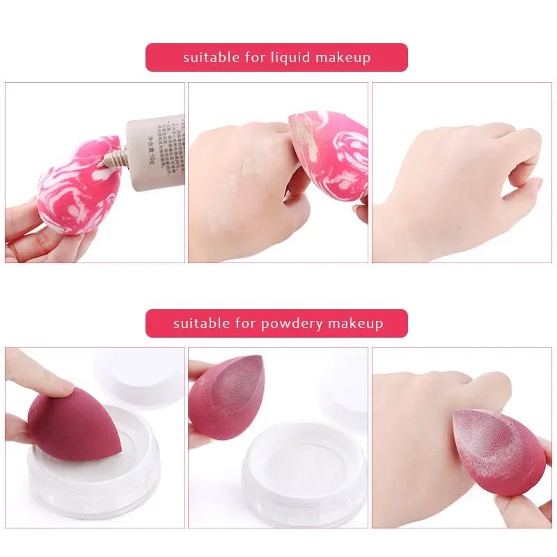 Bling Hair 1pcs Random color Make Up Accessories Makeup Blender Cosmetic Puff Makeup Sponge Cushion Foundation Powder Sponge Beauty Tool Women(Not For Sales)