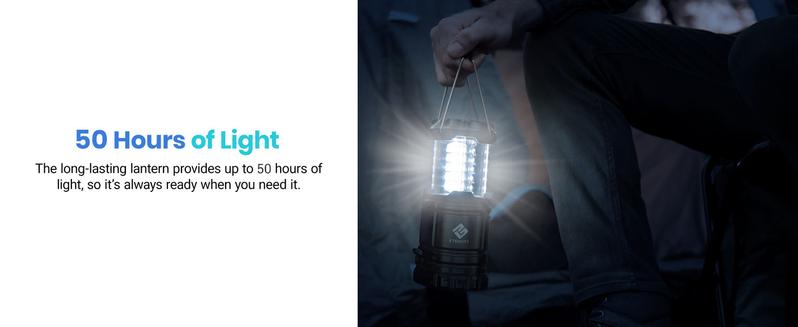 Etekcity Camping Lanterns, Battery Powered LED Emergency Lights for Hurricane Supplies, Tent Gear, Power Outages & Survival Kits