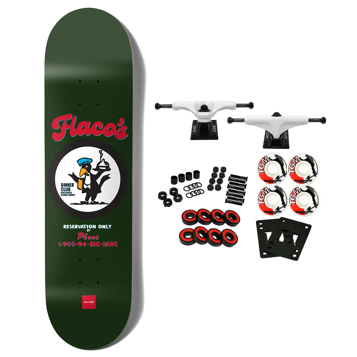 Chocolate Skateboard Complete Perez Flacos 8.4" x 32"