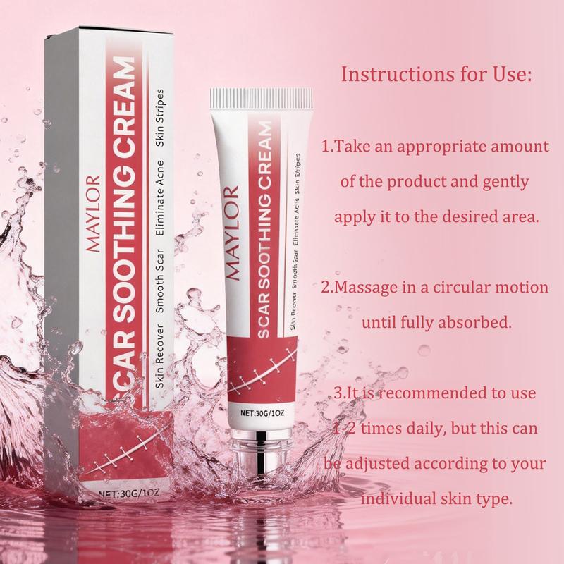 MAYLOR Scar Cream, Professional Scar Removal Gels - Advanced Silicone Scar Removal Cream for Burn, Acne Old Scar Removal Cream for Face & Body, Fades Dark Scars