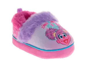 Sesame Street Abby Cadabby Kids' Slippers  Soft Comfortable Plush SlipOns (Toddler)