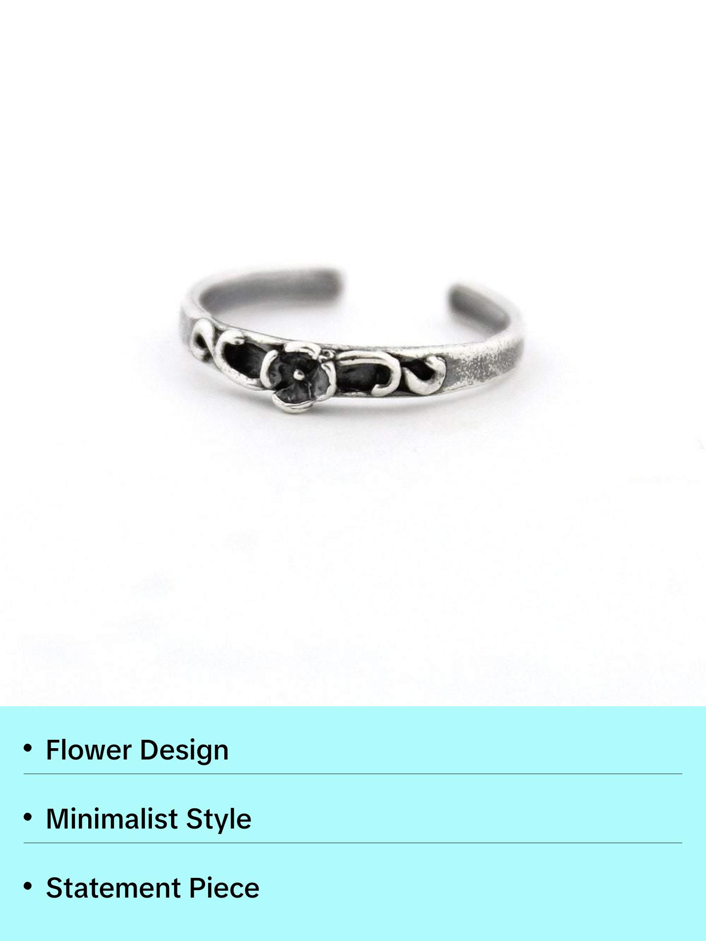 Flower Toe Ring