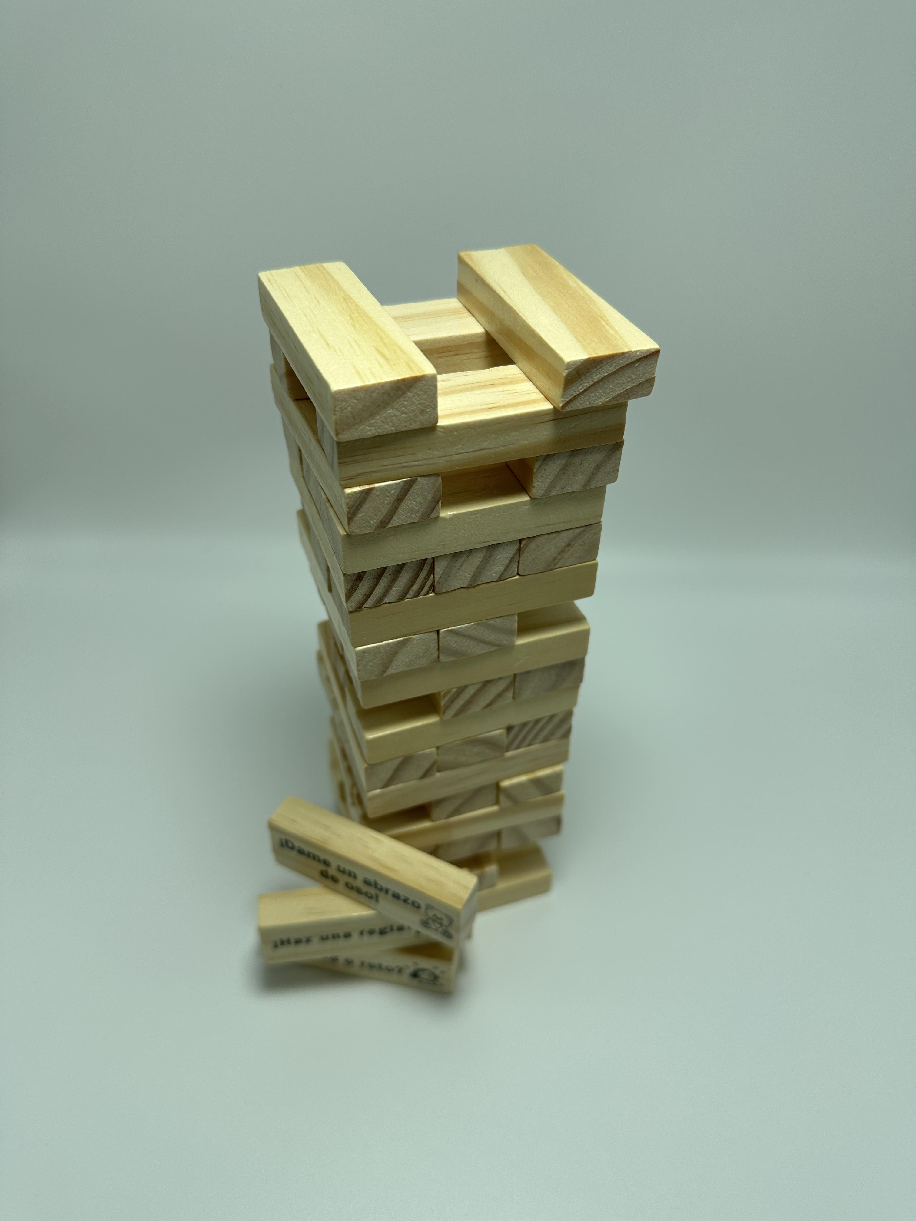 Block tower game for dating(Spanish version),Stacking-tower game for couple,Gift for Friend,Best Game for Party.Regalo de San Valentín.couple gifts for adults，gift giving among adults