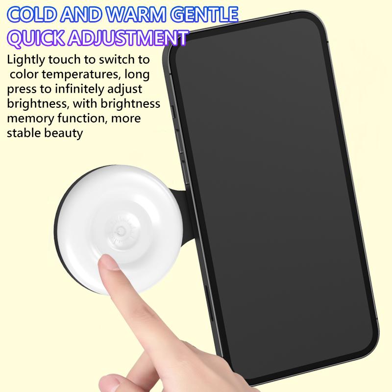 Magnetic Beauty Selfie Light for Phones, Portable Rechargeable LED Ring Light, 180° Flippable Phone Fill Light for Selfies, Makeup, Live Streaming, Video Calls Magnetic Beauty Selfie Light for Phones, Portable Rechargeable LED Ring Light, 180° Flippable Phone Fill Light for Selfies, Makeup, Live Streaming, Video Calls