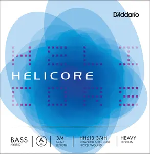 D'Addario Helicore Hybrid Bass Single A String, 3/4 Scale, Heavy Tension