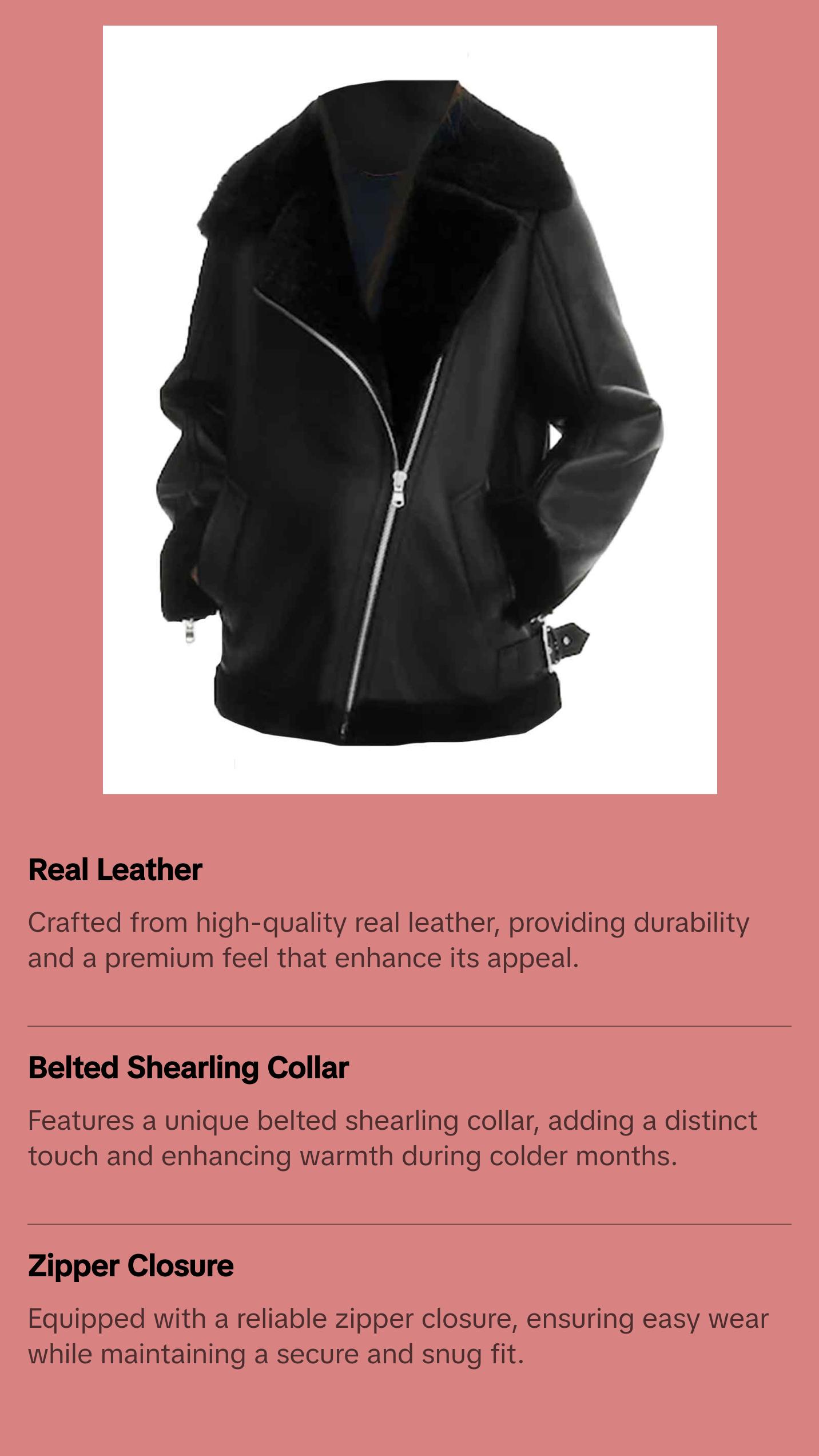 MotorCycleJackets Black Real Leather Aviator Jacket