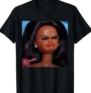 Angry Disgusted Black Doll Face Meme Reaction Meme Funny T-Shirt II2